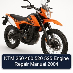 2004 KTM 250 400 520 525 Engine Service Repair Workshop Manual PDF