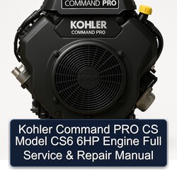 Kohler Command Pro Models CS Model CS6 6HP Engine Service Repair Workshop Manual PDF