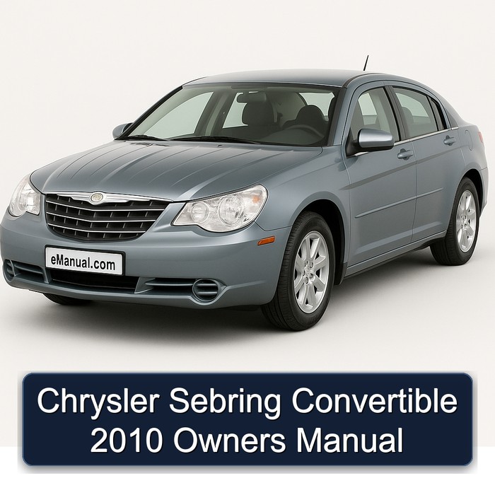 2010 Chrysler Sebring Convertible Owners Owner's Manual PDF