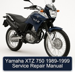 1989-1999 Yamaha XTZ Models 750 Service Repair Workshop Manual PDF