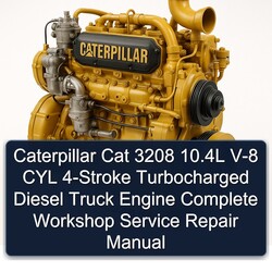 Caterpillar CAT 3208 10.4l V-8 CYL 4-stroke Turbocharged Diesel Truck Engine Service Repair Workshop Manual PDF
