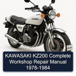 1978-1984 Kawasaki KZ Series KZ200 Service Repair Workshop Manual PDF