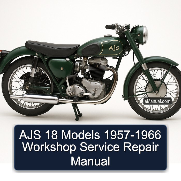 1957-1966 Ajs 18 Models Service Repair Workshop Manual PDF