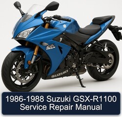 1986-1988 Suzuki GSX Series GSX-R1100 Service Repair Workshop Manual PDF