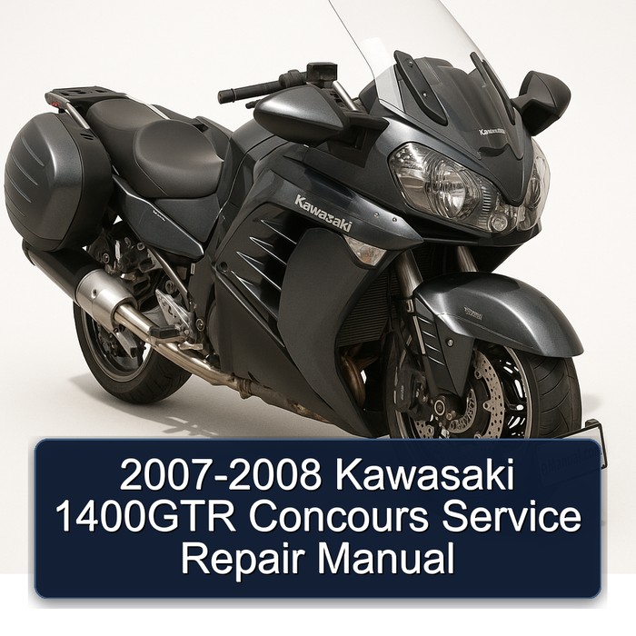 2007-2008 Kawasaki GTR Series 1400GTR Concours Service Repair Workshop Manual PDF