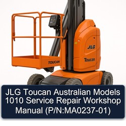 JLG Toucan Australian Models 1010 (p/n:ma0237-01) Service Repair Workshop Manual PDF