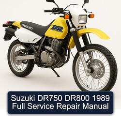1989 Suzuki DR Series DR750 DR800 Service Repair Workshop Manual PDF