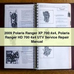 2009 Polaris Ranger XP 700 4x4 HD UTV Service Repair Workshop Manual PDF