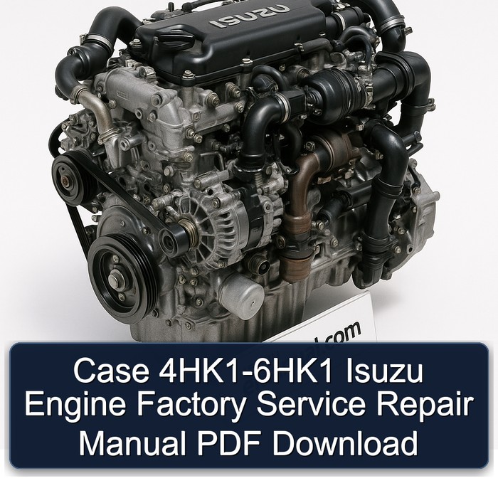 Case 4HK1-6HK1 Isuzu Engine Service Repair Workshop Manual PDF