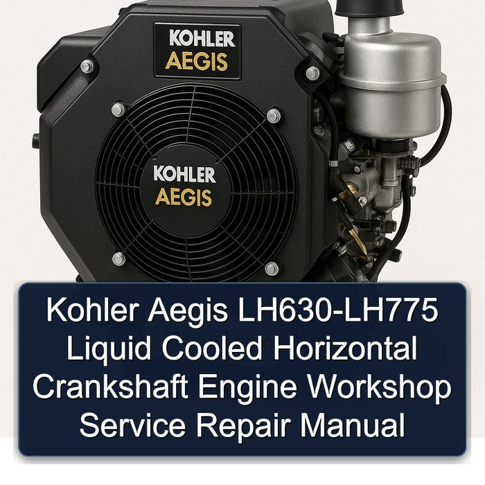 Kohler Aegis Series LH630-LH775 Liquid Cooled Horizontal Crankshaft Engine Service Repair Workshop Manual PDF