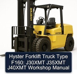 Hyster Forklift Truck Type F160: J30XMT J35XMT J40XMT Service Repair Workshop Manual PDF