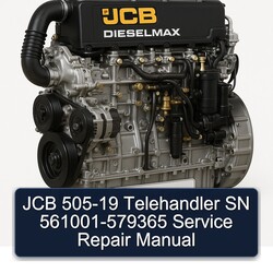 JCB 505-19 Telehandler SN 561001-579365 Service Repair Workshop Manual PDF