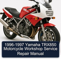 1996-1997 Yamaha TRX850 Motorcycle Service Repair Workshop Manual PDF