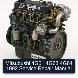 1992 Mitsubishi S 4 Series Mitsubushi 4g61 4g63 4g64 Service Repair Workshop Manual PDF