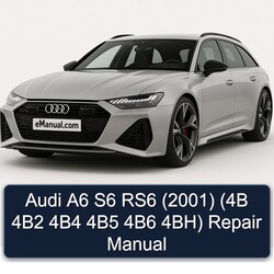 2001 Audi RS6 A6 S6 (4b 4b2 4b4 4b5 4b6 4bh) Service Repair Workshop Manual PDF