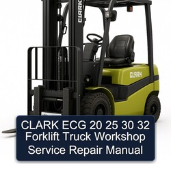 Clark ECG 20 25 30 32 Forklift Truck Service Repair Workshop Manual PDF