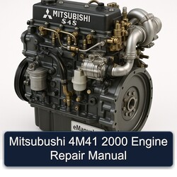 2000 Mitsubishi S 4 Series Mitsubushi 4m41 Engine Service Repair Workshop Manual PDF