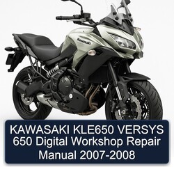 2007-2008 Kawasaki Versys KLE650 650 Digital Service Repair Workshop Manual PDF