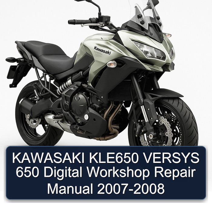 2007-2008 Kawasaki Versys KLE650 650 Digital Service Repair Workshop Manual PDF