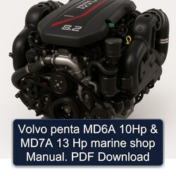 Volvo Penta MD6A 10HP MD7A 13 Hp Marine Shop Service Repair Workshop Manual PDF