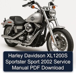 2002 Harley Davidson Sportster XL1200S Sport Service Repair Workshop Manual PDF