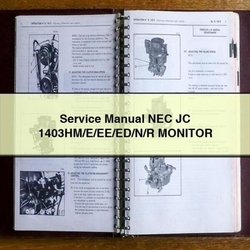 NEC JC 1403hm/e/ee/ed/n/r Monitor Service Repair Workshop Manual PDF