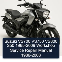 1985-2009 Suzuki Intruder VS700 VS750 VS800 S50 Service Repair Workshop Manual PDF
