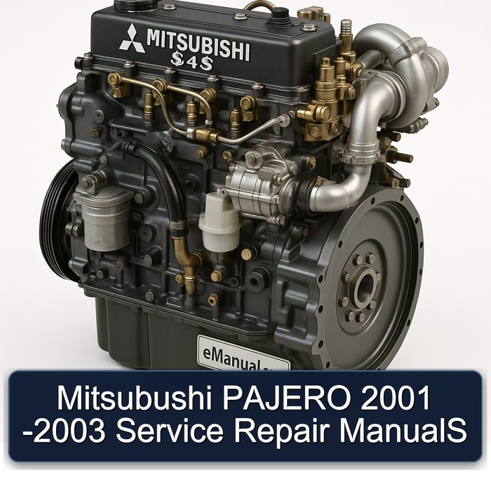 2001-2003 Mitsubishi S 4 Series Mitsubushi Pajero Service Repair Workshop Manual PDF