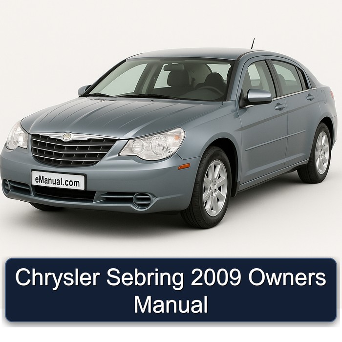 2009 Chrysler Sebring Owners Owner's Manual PDF