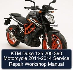 2011-2014 KTM 125 Duke 200 390 Motorcycle Service Repair Workshop Manual PDF
