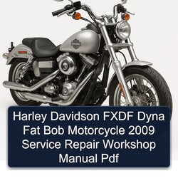 2009 Harley Davidson Fxdf Dyna Fat Bob Motorcycle Service Repair Workshop Manual PDF