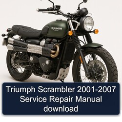 2001-2007 Triumph Scrambler Service Repair Workshop Manual PDF