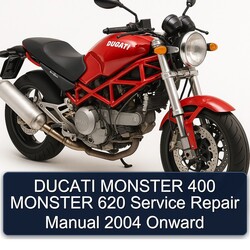 2004 Ducati 620 Monster 400 Onward Service Repair Workshop Manual PDF