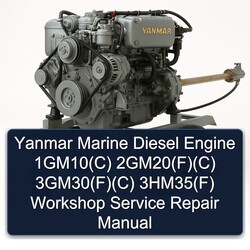 Yanmar Marine Diesel Engine 1gm10(c) 2gm20(f)(c) 3gm30(f)(c) 3hm35(f) Service Repair Workshop Manual PDF