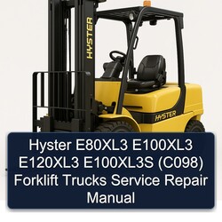 Hyster E80xl3 E100xl3 E120xl3 E100xl3s (C098) Forklift Trucks Service Repair Workshop Manual PDF