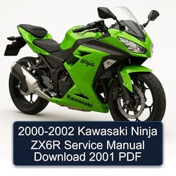 2000-2002 Kawasaki Ninja ZX6R Service Repair Workshop Manual PDF