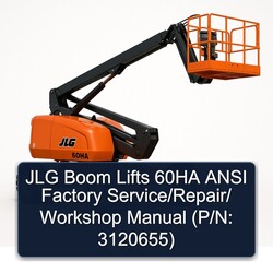 JLG Boom Lifts 60HA Ansi / (p/n: 3120655) Service Repair Workshop Manual PDF