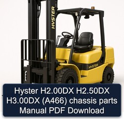 Hyster H2.00dx H2.50dx H3.00dx (A466) Chassis Parts Catalog PDF