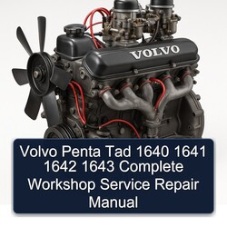 Volvo Penta Tad 1640 1641 1642 1643 Service Repair Workshop Manual PDF