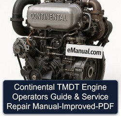 Continental Tmdt Engine Operators -improved Service Repair Workshop Manual PDF