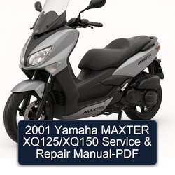 2001 Yamaha Maxter Xq125/xq150 Service Repair Workshop Manual PDF