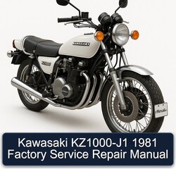 1981 Kawasaki KZ Series Kz1000-j1 Service Repair Workshop Manual PDF