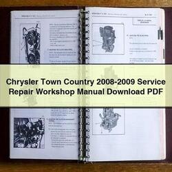 2008-2009 Chrysler 200 Town Country Service Repair Workshop Manual PDF