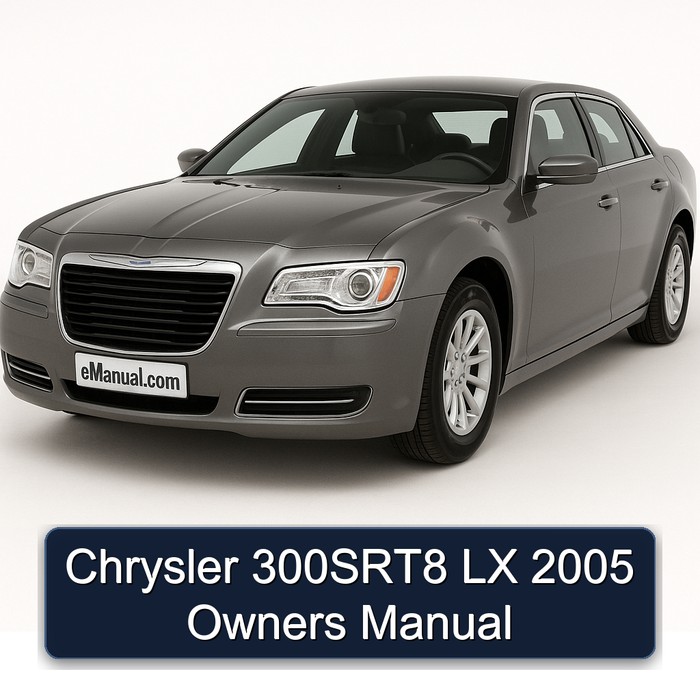 2005 Chrysler LX 300srt8 Owners Owner's Manual PDF