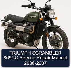 2006-2007 Triumph Scrambler 865CC Service Repair Workshop Manual PDF