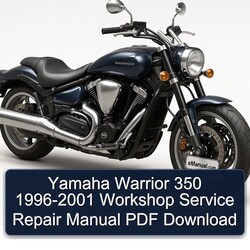 1996-2001 Yamaha Warrior 350 Service Repair Workshop Manual PDF