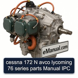 Lycoming 76 Series Cessna 172 N Avco Parts IPC Catalog PDF