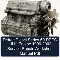 1996-2002 Detroit Diesel 60 Series Ddec I II III Engine Service Repair Workshop Manual PDF
