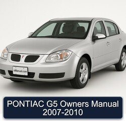 2007-2010 Pontiac G5 Owners Owner's Manual PDF