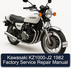 1982 Kawasaki KZ Series Kz1000-j2 Service Repair Workshop Manual PDF